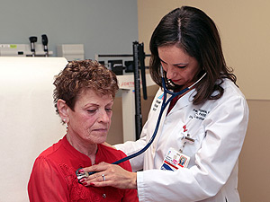 Cardiologist Sherry Megalla, MD and grateful patient Jayne Dickie